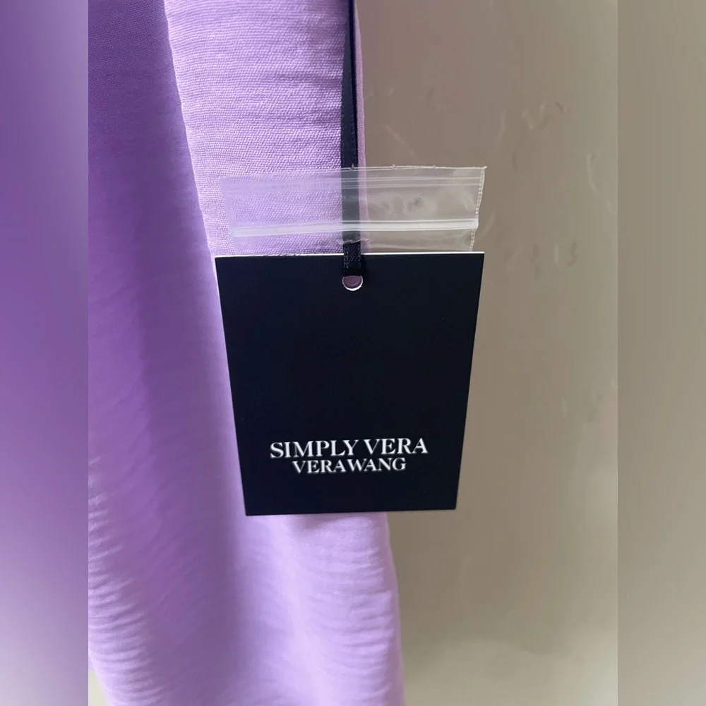 Simply Vera Vera Wang Lavender Sleeveless Blouse - Picture 3 of 7